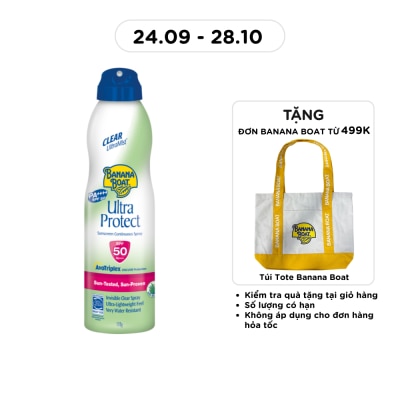 BANANA BOAT Xịt Chống Nắng Banana Boat UltraProtect SPF50 170g image