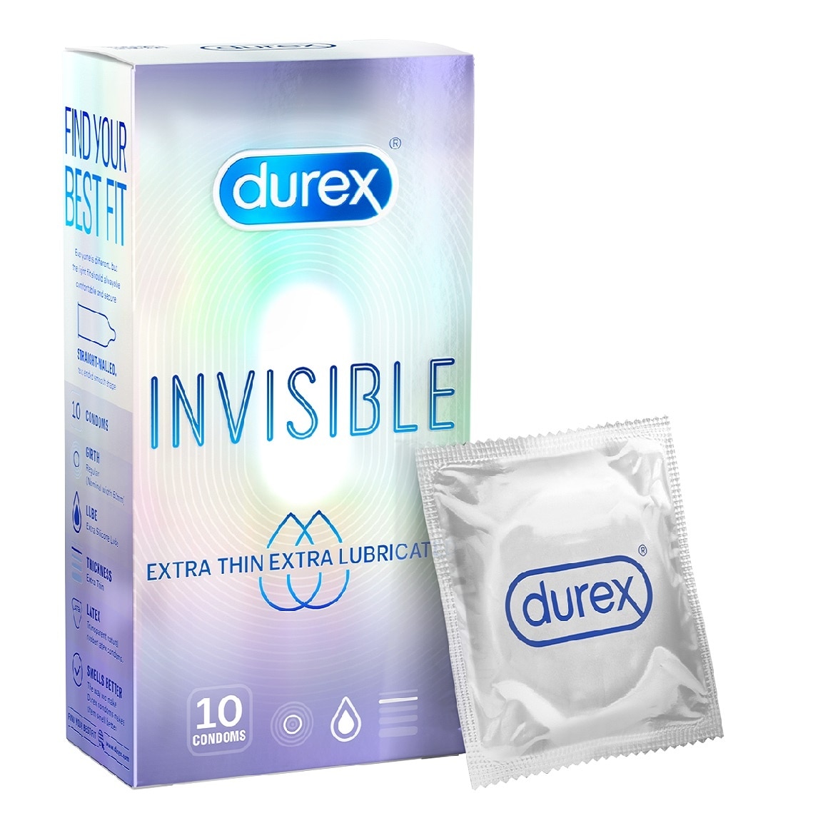 Invisible Extra Thin/Lubri (Pack10'S)