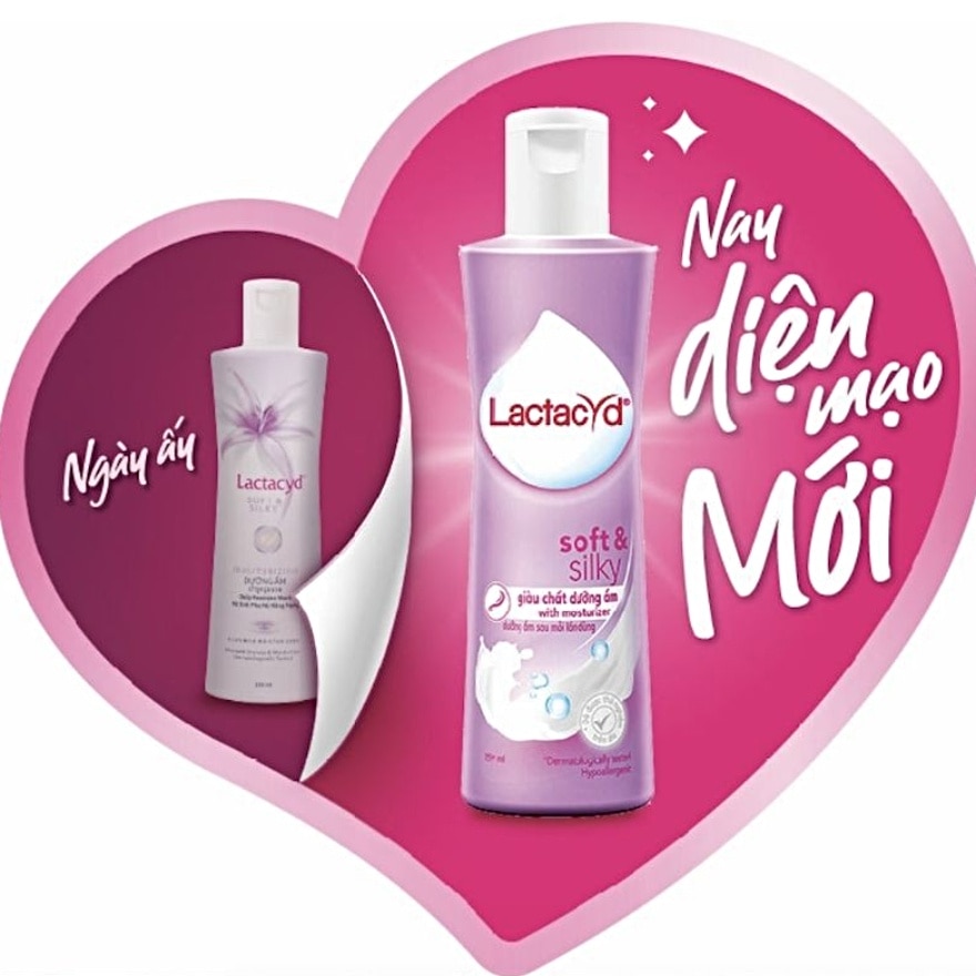 Dung Dịch Vệ Sinh Phụ Nữ Lactacyd Soft And Silky 250ml