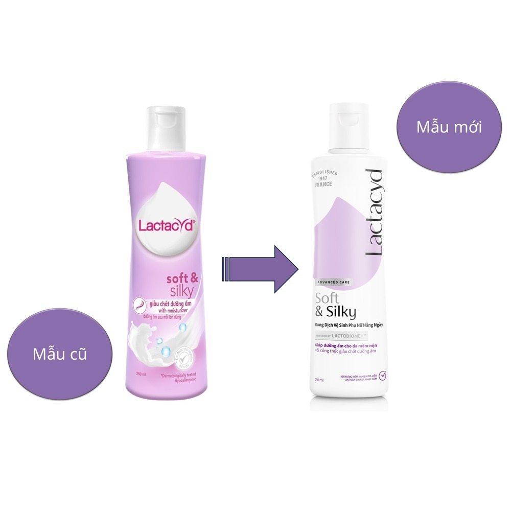 Dung Dịch Vệ Sinh Phụ Nữ Lactacyd Soft And Silky 250ml