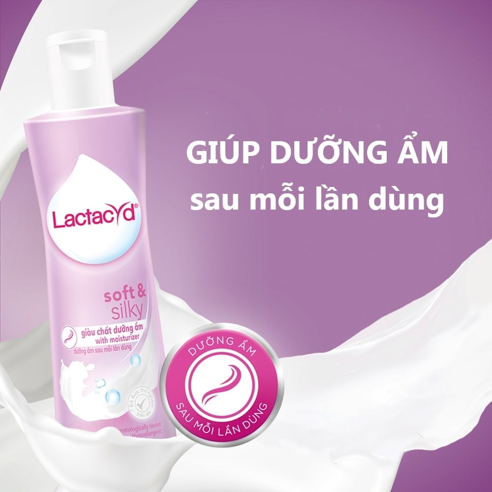 Dung Dịch Vệ Sinh Phụ Nữ Lactacyd Soft And Silky 250ml