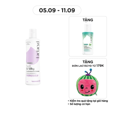 LACTACYD Dung Dịch Vệ Sinh Phụ Nữ Lactacyd Soft And Silky 250ml