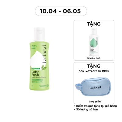 LACTACYD - Dung Dịch Vệ Sinh Phụ Nữ Lactacyd Odor Fresh 150ml