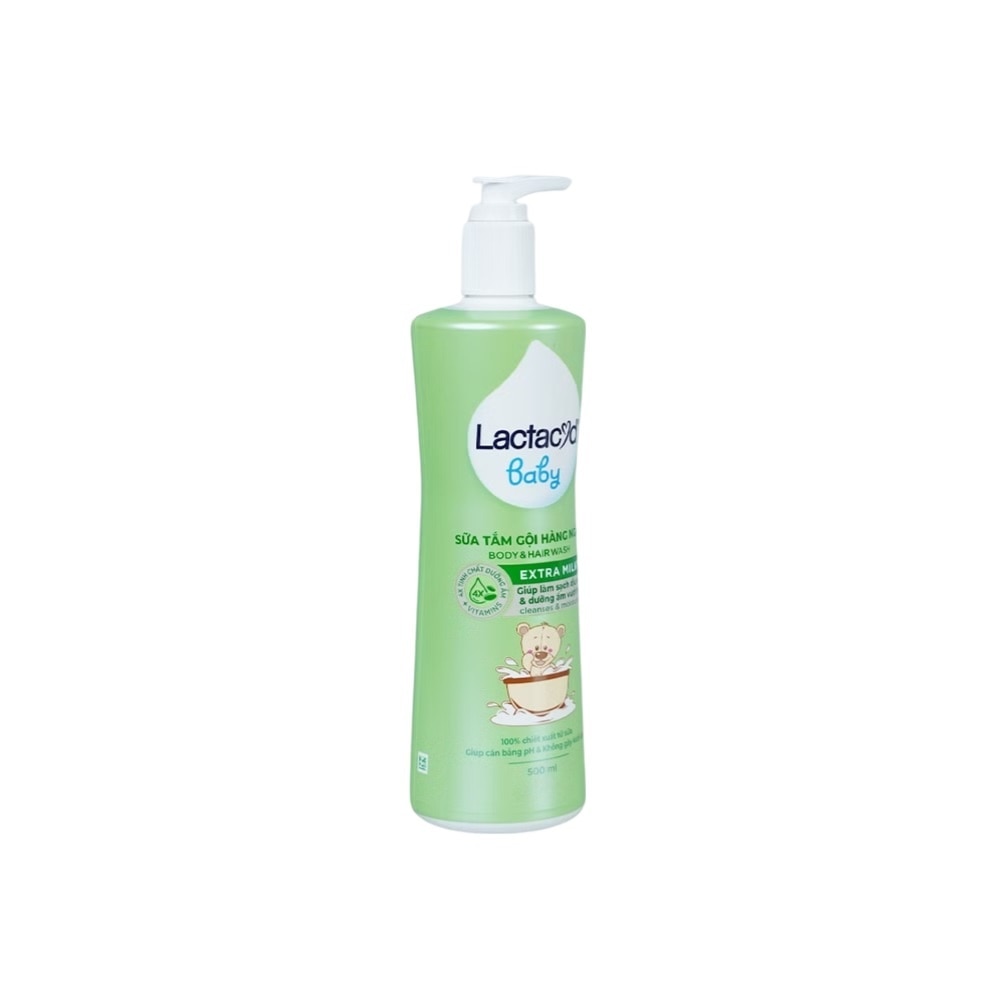 Sữa Tắm Gội Trẻ Em Lactacyd Milky 500ml