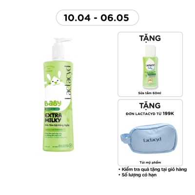 LACTACYD - Sữa Tắm Gội Trẻ Em Lactacyd Milky 500ml