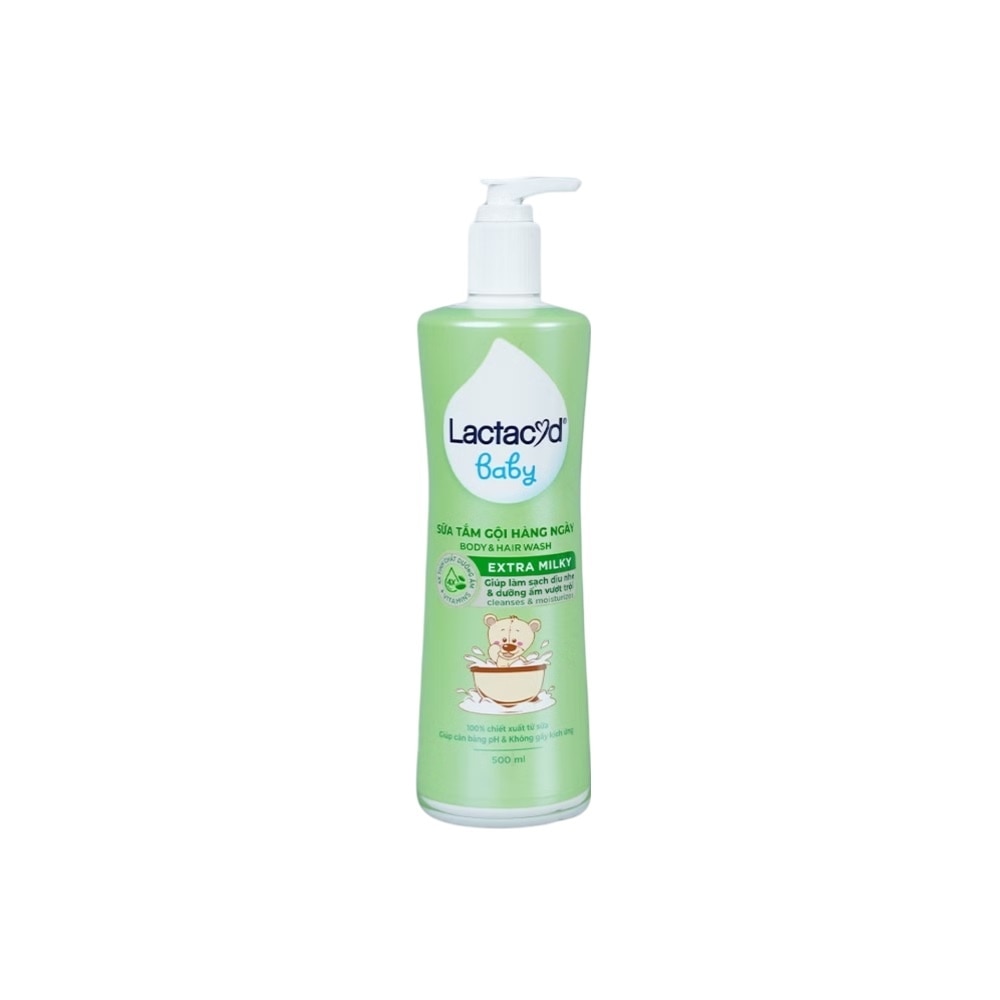 Sữa Tắm Gội Trẻ Em Lactacyd Milky 500ml