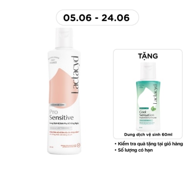 LACTACYD - Dung Dịch Vệ Sinh Phụ Nữ Lactacyd Pro Sensitive 250ml