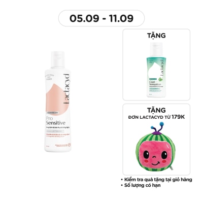 LACTACYD Dung Dịch Vệ Sinh Phụ Nữ Lactacyd Pro Sensitive 250ml