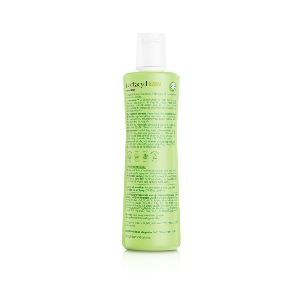 Sữa Tắm Gội Trẻ Em Lactacyd Milky 250ml