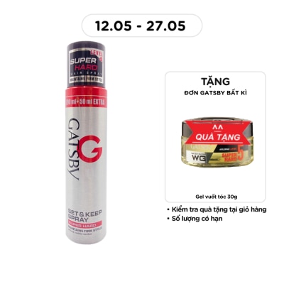 GATSBY - Set & Keep Spray Super Hard A 250ml