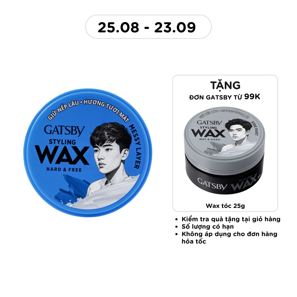 Wax Tóc Gatsby Hard & Free 75g image