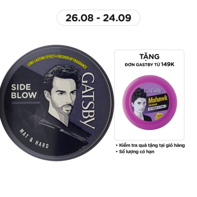 GATSBY Wax Tóc Gatsby Mat & Hard_Đen 75g