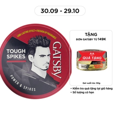 GATSBY Wax Tóc Gatsby Power & Spikes_Đỏ 75g