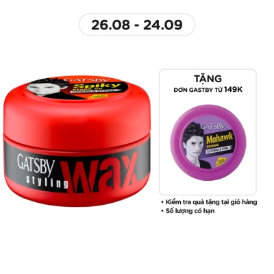 GATSBY Wax Tóc Gatsby Power & Spikes_Đỏ 25g