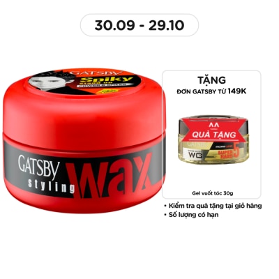 GATSBY Wax Tóc Gatsby Power & Spikes_Đỏ 25g