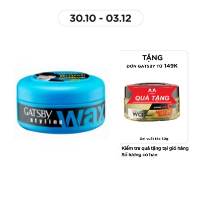 GATSBY Wax Tóc Gatsby Hard & Free_Xanh 25g