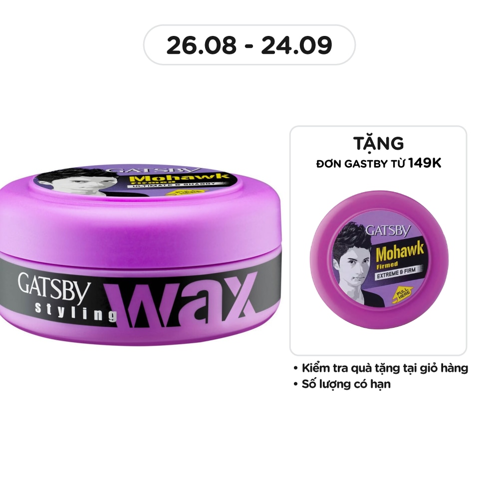 Wax Vuốt Tóc Gatsby Ultimate & Shaggy Tím 25g