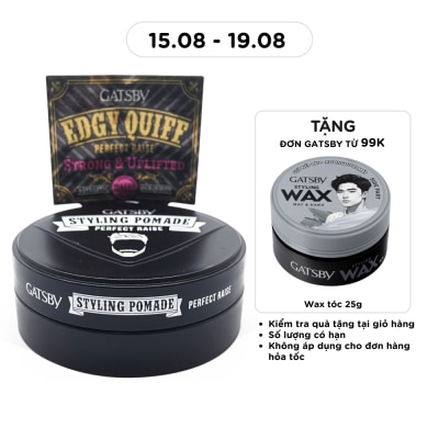GATSBY - Wax Vuốt Tóc Gatsby Pomade Perfect Raise 75g image