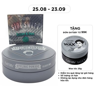 GATSBY - Wax Vuốt Tóc Gatsby Pomade Classy Dry 75g image