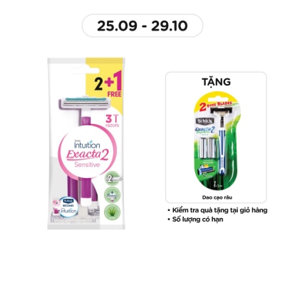 SCHICK Dao Cạo Nữ Schick Exacta2 2+1S