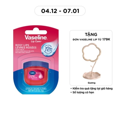VASELINE Sáp Dưỡng Môi Vaseline Hồng Xinh 7g