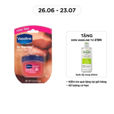 VASELINE Sáp Dưỡng Môi Vaseline Hồng Xinh 7g