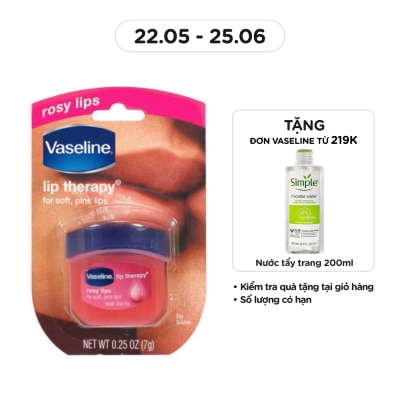 VASELINE Sáp Dưỡng Môi Vaseline Hồng Xinh 7g