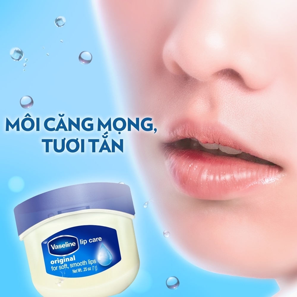 Sáp Dưỡng Môi Vaseline Mềm Mịn 7g
