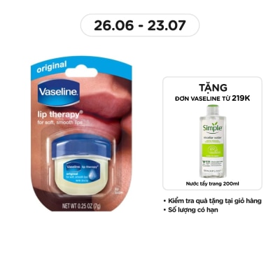 VASELINE Sáp Dưỡng Môi Vaseline Mềm Mịn 7g