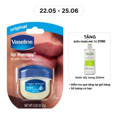 VASELINE Sáp Dưỡng Môi Vaseline Mềm Mịn 7g