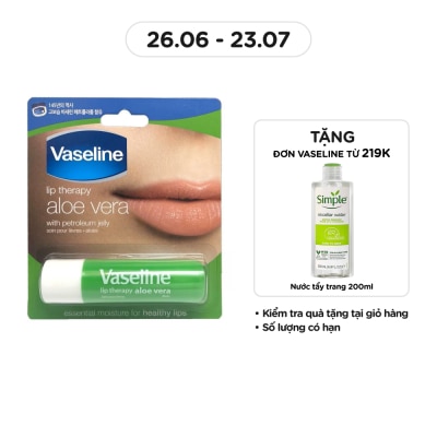 VASELINE Son Dưỡng Môi Vaseline Lô Hội 4.8g