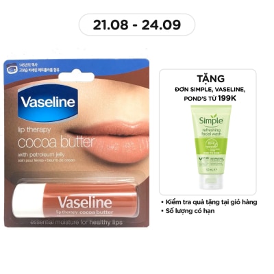VASELINE Son Dưỡng Môi Vaseline Bơ Cacao 4.8g