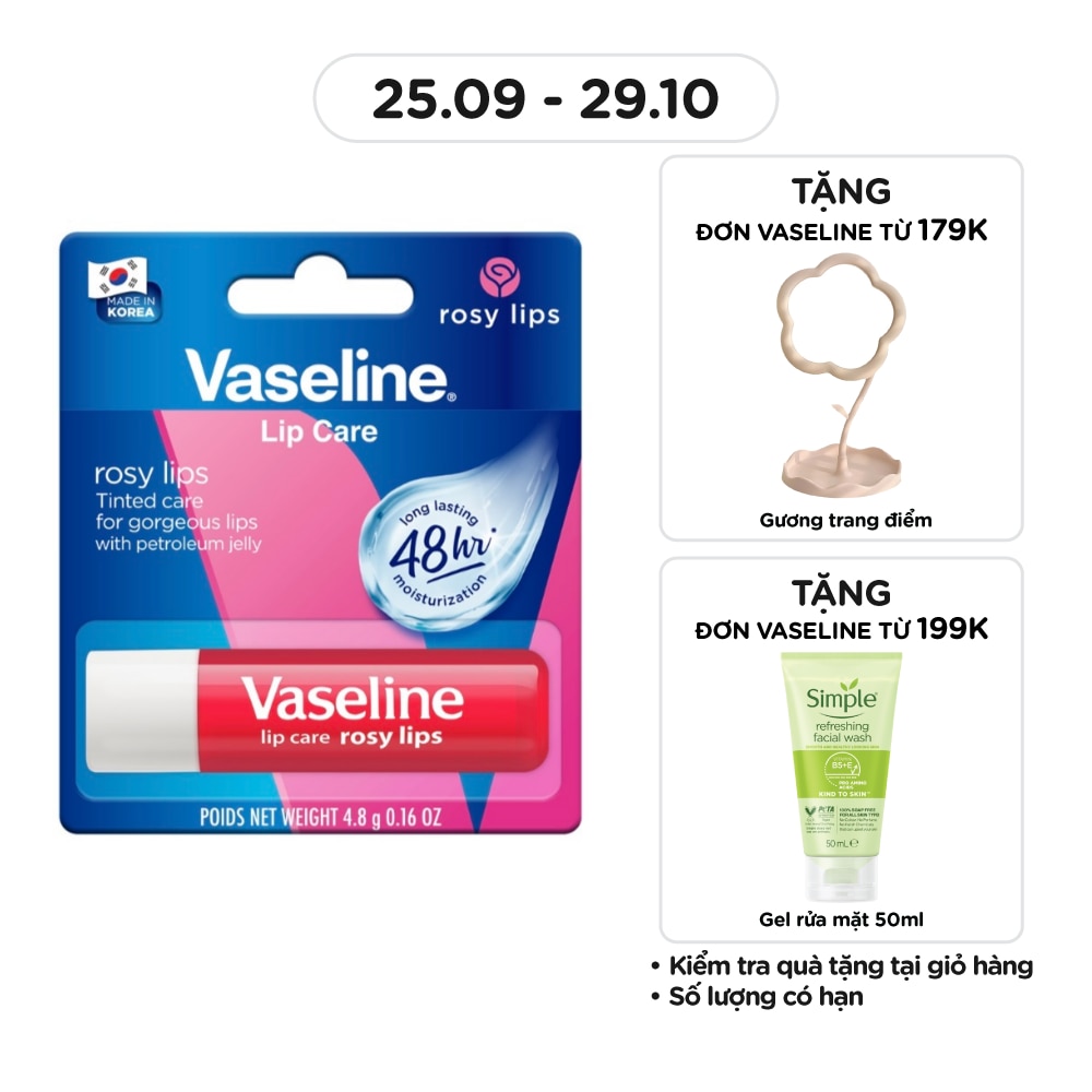 Son Vaseline_Dưỡng Môi Hồng Xinh 4.8g