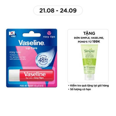VASELINE Son Vaseline_Dưỡng Môi Hồng Xinh 4.8g