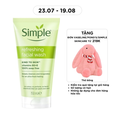 SIMPLE - Sữa Rửa Mặt Simple Refreshing Facial Wash Dành Cho Mọi Loại Da 150ml image