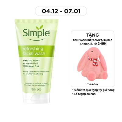 SIMPLE Refreshing Facial Wash For Sensitive Skin 150ml
