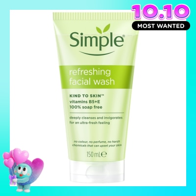 SIMPLE Sữa Rửa Mặt Simple Refreshing Facial Wash Dành Cho Mọi Loại Da 150ml image