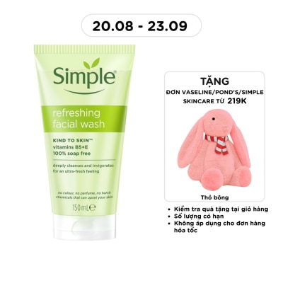 SIMPLE - Sữa Rửa Mặt Simple Refreshing Facial Wash Dành Cho Mọi Loại Da 150ml image
