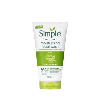 SIMPLE Sữa Rửa Mặt Simple Moisturising Facial Wash Dành Cho Da Khô và Da Nhạy Cảm 150ml