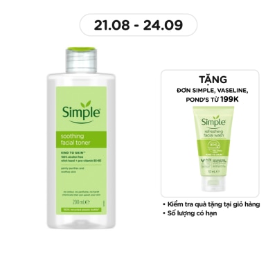 SIMPLE Soothing Facial Toner For Sensitive Skin 200ml