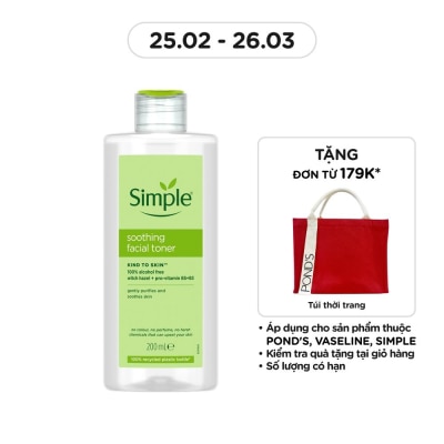 SIMPLE Soothing Facial Toner For Sensitive Skin 200ml