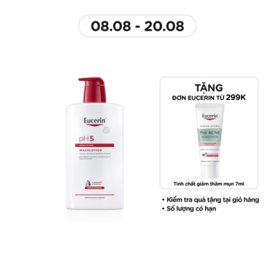 EUCERIN Sữa Tắm Eucerin Nhẹ Nhàng Làm Sạch Dành Cho Da Nhạy Cảm pH5 1000ml