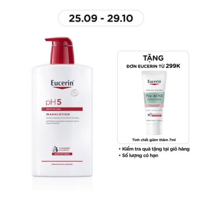 EUCERIN Sữa Tắm Eucerin Nhẹ Nhàng Làm Sạch Dành Cho Da Nhạy Cảm pH5 1000ml