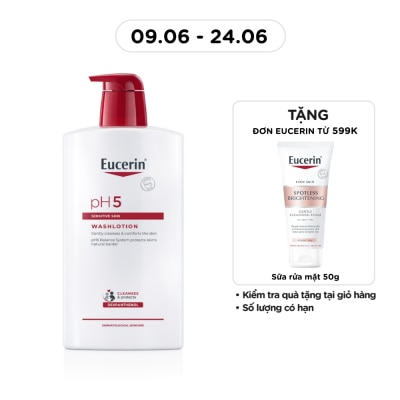 EUCERIN - Sữa Tắm Eucerin Nhẹ Nhàng Làm Sạch Dành Cho Da Nhạy Cảm pH5 1000ml