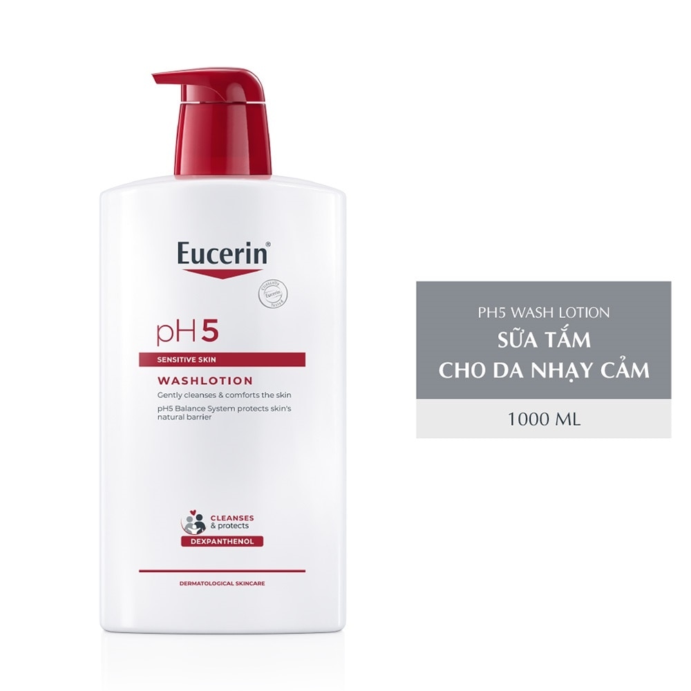 Sữa Tắm Eucerin Nhẹ Nhàng Làm Sạch Dành Cho Da Nhạy Cảm pH5 1000ml