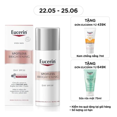 EUCERIN Kem Dưỡng Ban Ngày Eucerin Giảm Thâm Nám Và Sáng Da Spotless Brightening Day SPF30 50ml