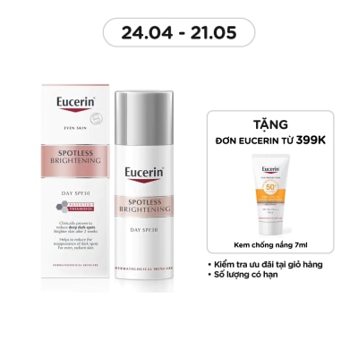 EUCERIN Kem Dưỡng Ban Ngày Eucerin Giảm Thâm Nám Và Sáng Da Spotless Brightening Day SPF30 50ml