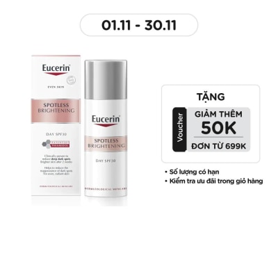 EUCERIN Kem Dưỡng Ban Ngày Eucerin Giảm Thâm Nám Và Sáng Da Spotless Brightening Day SPF30 50ml