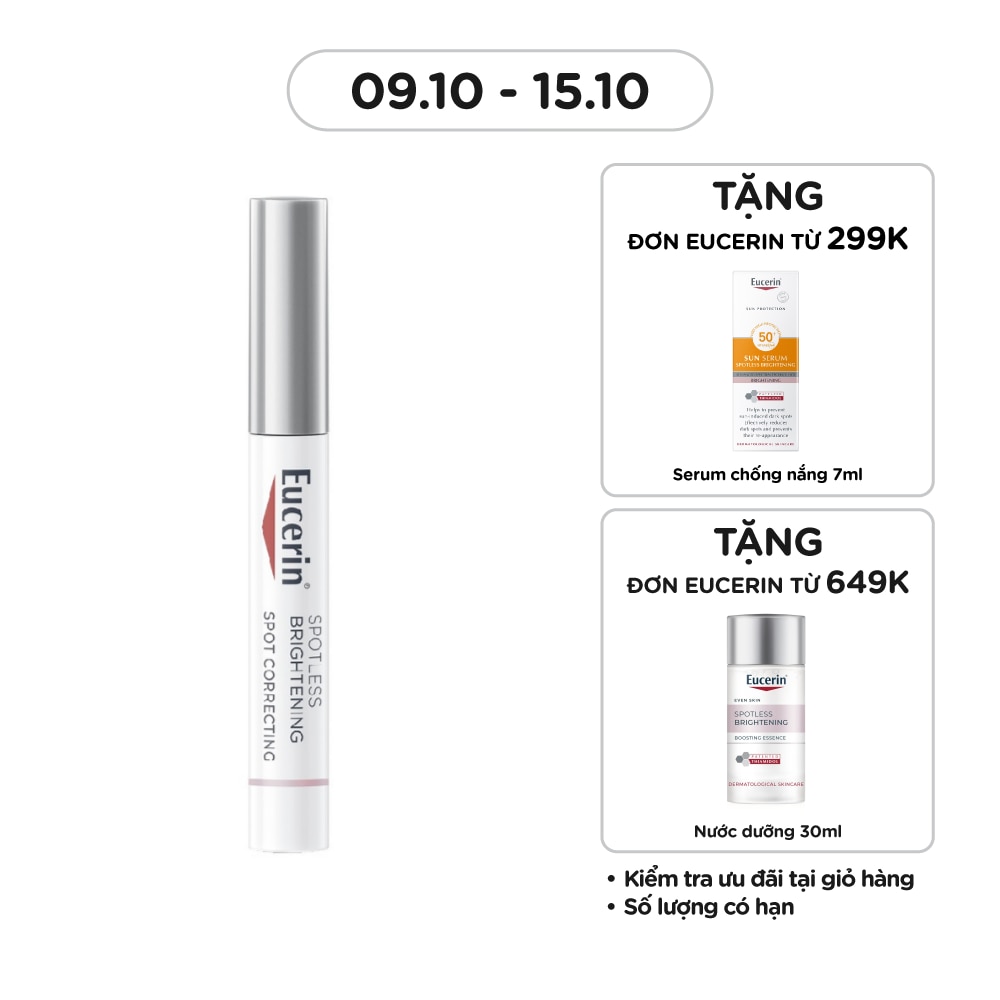 Bút Chấm Eucerin Giảm Đốm Nâu Và Thâm Nám Sau 2 Tuần Spotless Brightening Spot Corrector 5ml