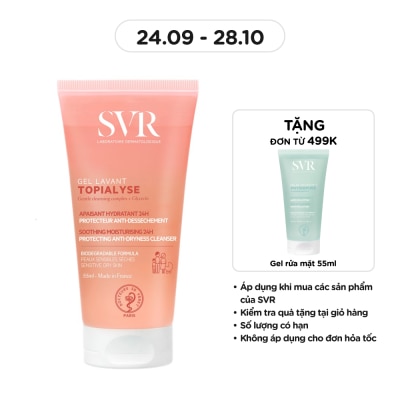 SVR Gel Rửa Mặt SVR Không Xà Phòng Dưỡng Ẩm Da Khô Nhạy Cảm Topialyse Gel Lavant 55ml image